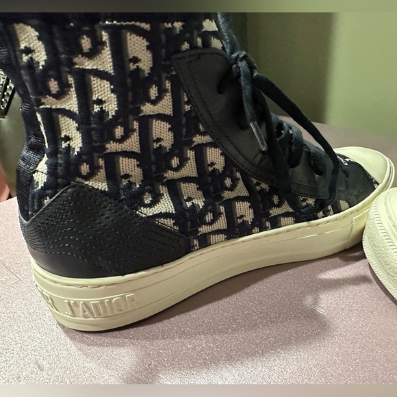 AUTHENTIC WALK’N’DIOR HIGHTOP DEEP BLUE SIZE 36.5 - Picture 9 of 13